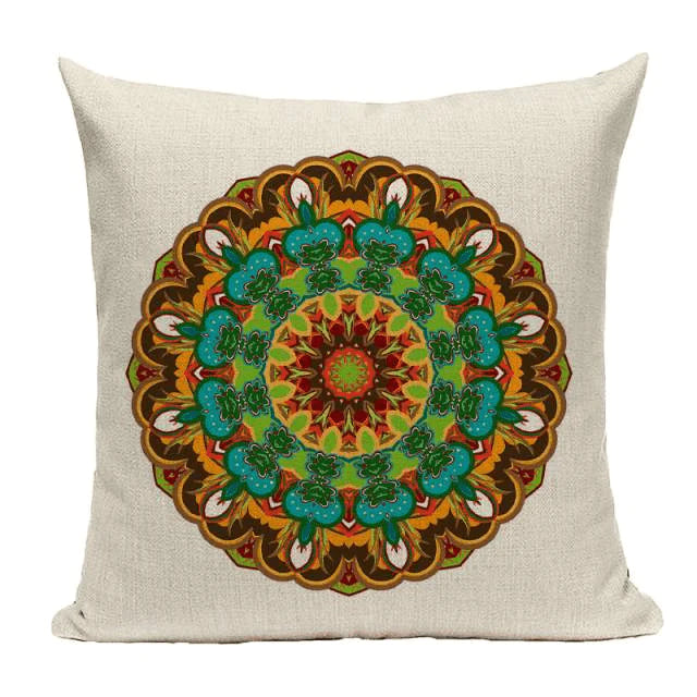 Bohemian Mandala Cushion Cover Blackbrdstore