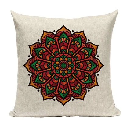 Bohemian Mandala Cushion Cover Blackbrdstore