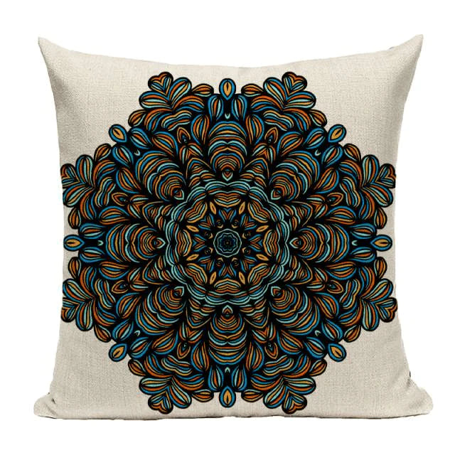 Bohemian Mandala Cushion Cover Blackbrdstore