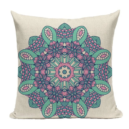 Bohemian Mandala Cushion Cover Blackbrdstore