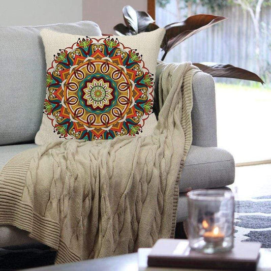 Bohemian Mandala Cushion Cover Blackbrdstore