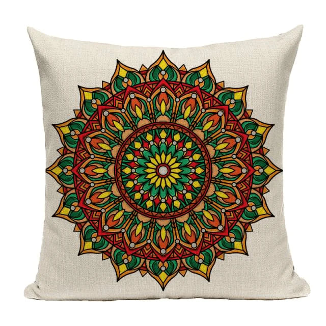 Bohemian Mandala Cushion Cover Blackbrdstore