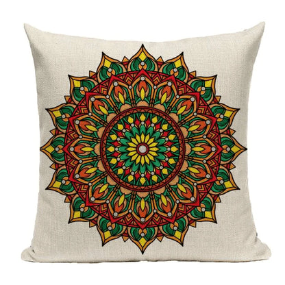 Bohemian Mandala Cushion Cover Blackbrdstore