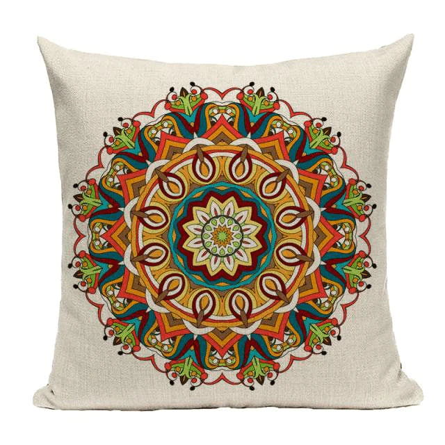 Bohemian Mandala Cushion Cover Blackbrdstore