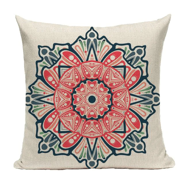 Bohemian Mandala Cushion Cover Blackbrdstore