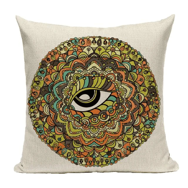 Bohemian Mandala Cushion Cover Blackbrdstore