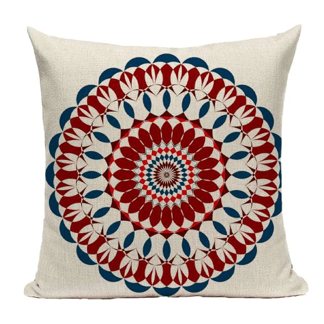 Bohemian Mandala Cushion Cover Blackbrdstore