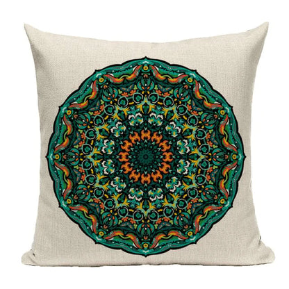 Bohemian Mandala Cushion Cover Blackbrdstore