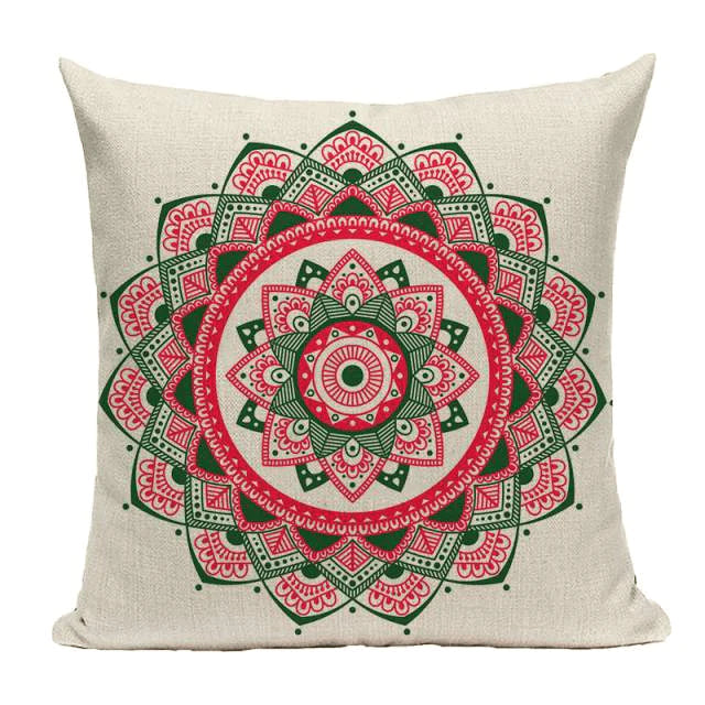 Bohemian Mandala Cushion Cover Blackbrdstore