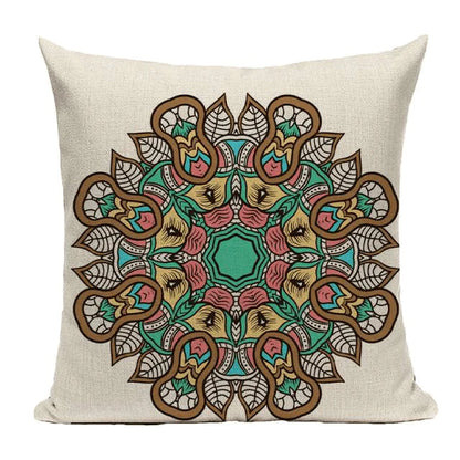 Bohemian Mandala Cushion Cover Blackbrdstore