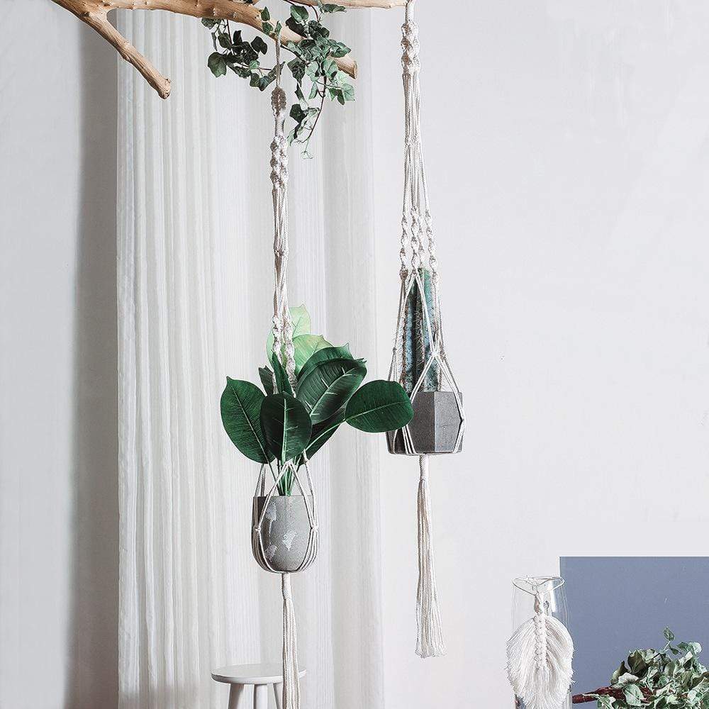 Boho Plant Tapestry Macrame Blackbrdstore