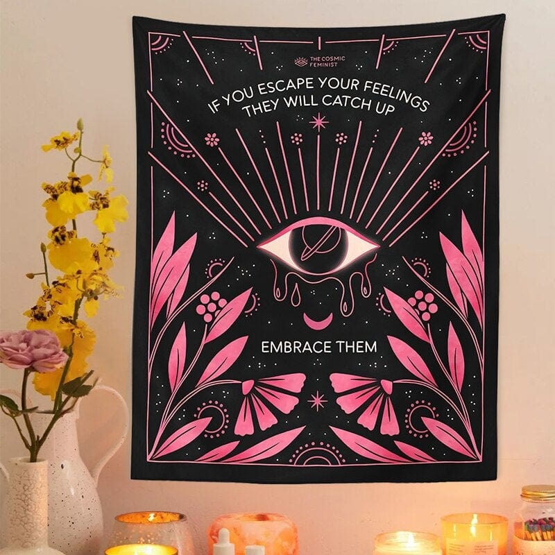 Botanical Eye Tapestry Blackbrdstore