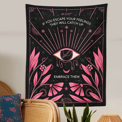 Botanical Eye Tapestry Blackbrdstore