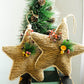 Burlap Star Christmas Tree Decor Blackbrdstore