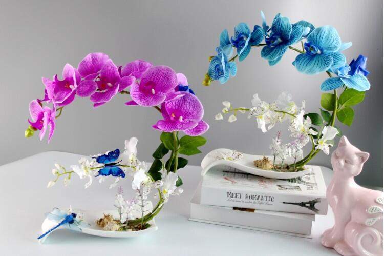 Butterfly Orchid Artificial Flower Blackbrdstore