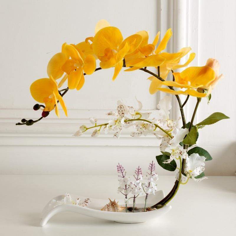 Butterfly Orchid Artificial Flower Blackbrdstore