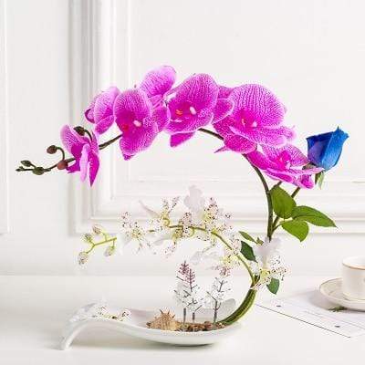 Butterfly Orchid Artificial Flower Blackbrdstore