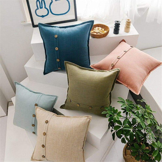 Button Pillow Covers Blackbrdstore