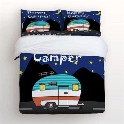 Camping Sweet Camping Duvet Cover Set Blackbrdstore