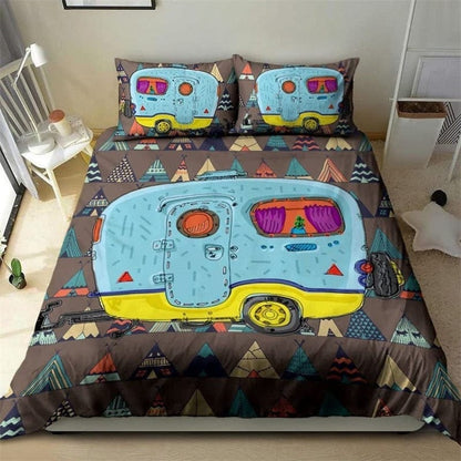 Camping Sweet Camping Duvet Cover Set Blackbrdstore