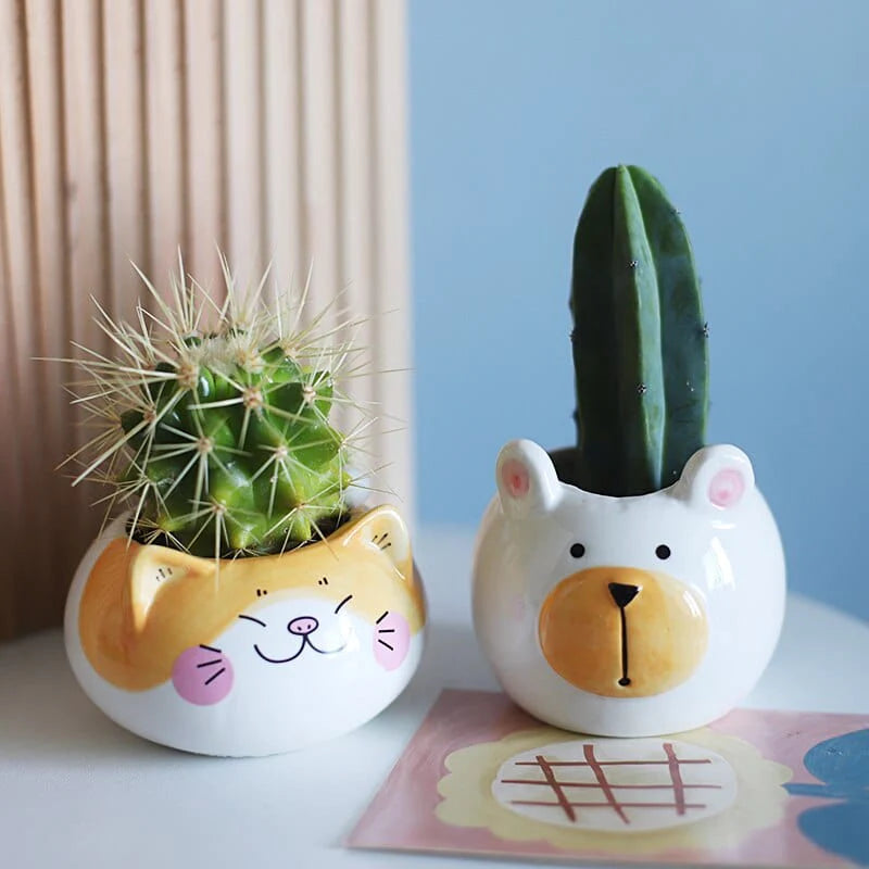 Cartoon Animal Succulent Pot Blackbrdstore