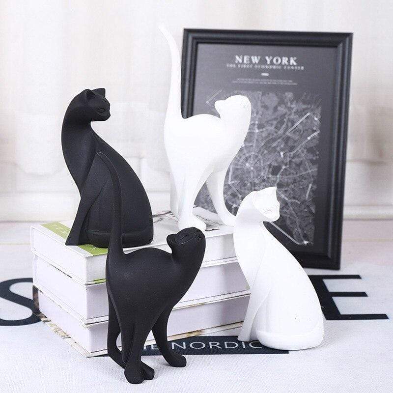 Cat Figurine Ornament Blackbrdstore