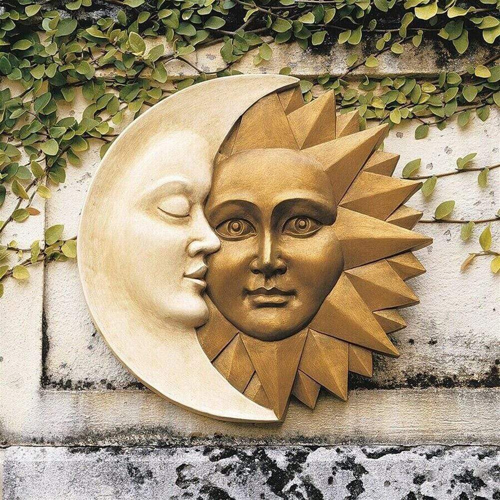 Celestial Sun and Moon Wall Décor Blackbrdstore