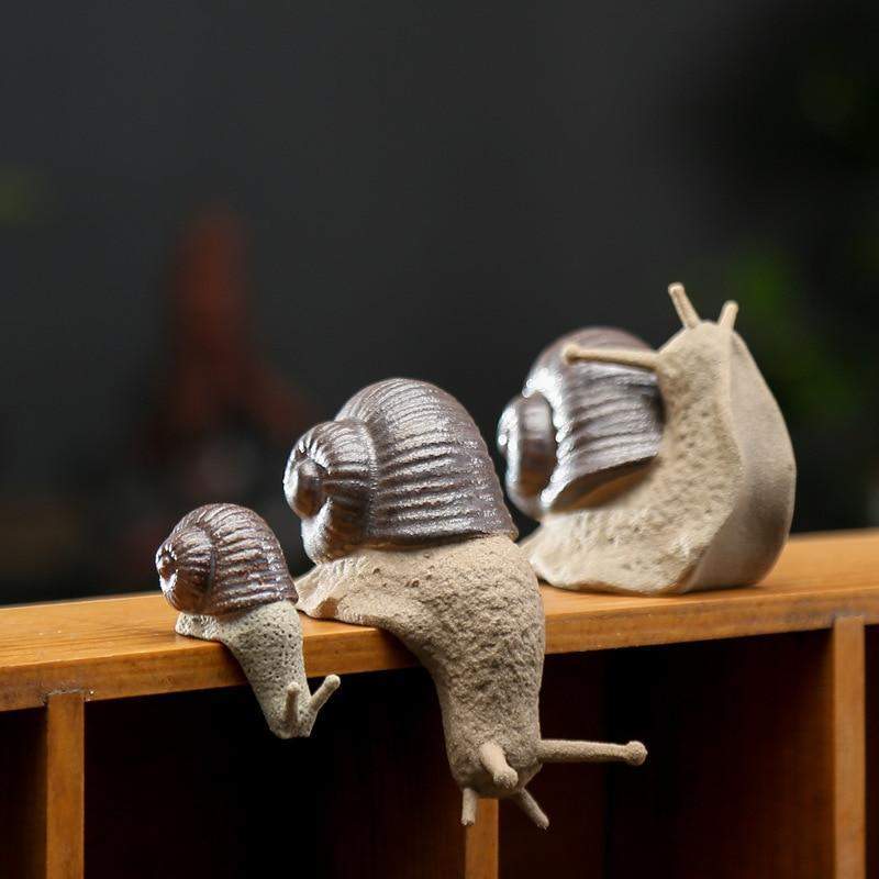 Ceramic Snail Ornaments Blackbrdstore