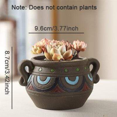 Ceramic Succulent Pots Blackbrdstore