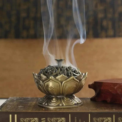 Chinese Buddha Alloy Incense Burner Blackbrdstore