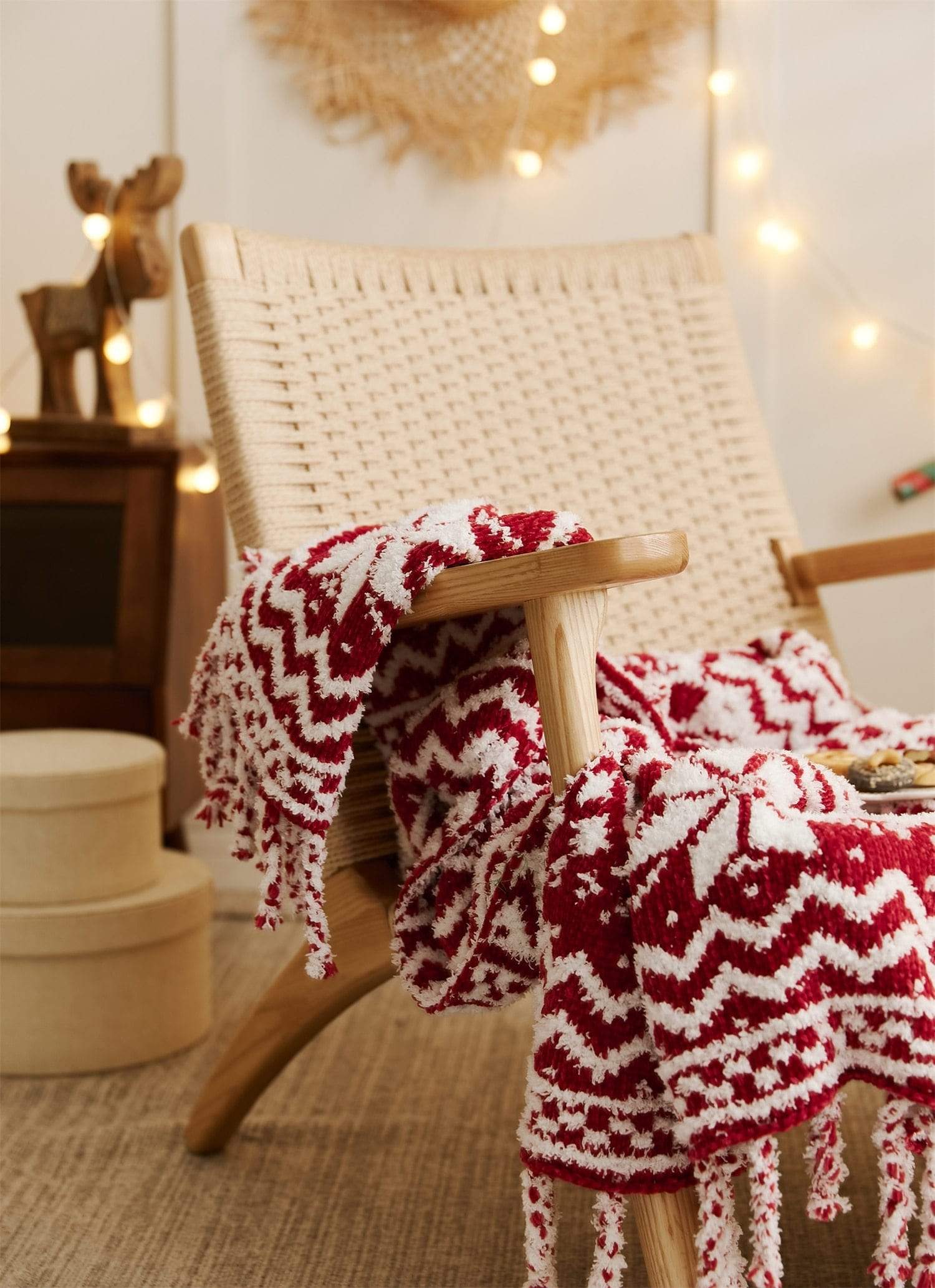 Christmas Knit Throw Blanket Blackbrdstore