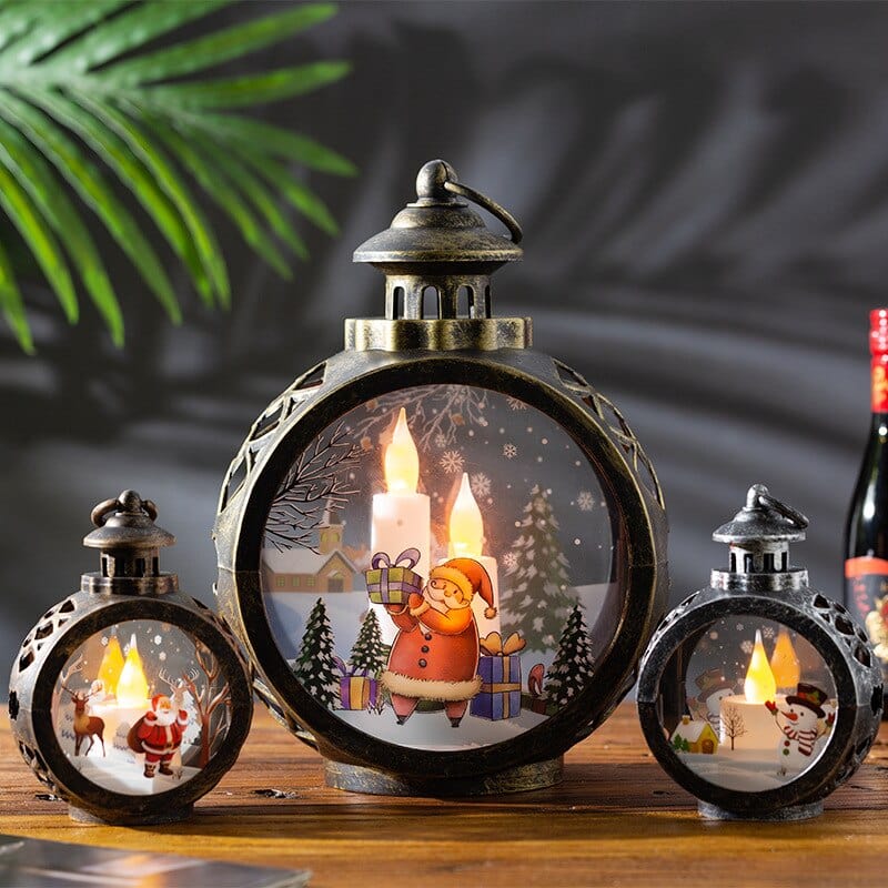 Christmas LED Lantern Blackbrdstore