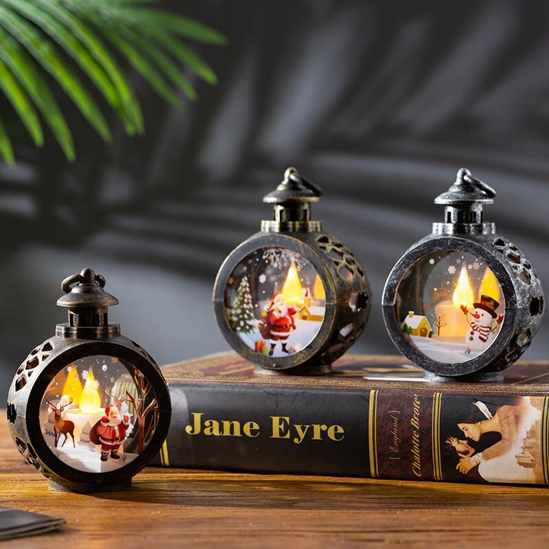 Christmas LED Lantern Blackbrdstore