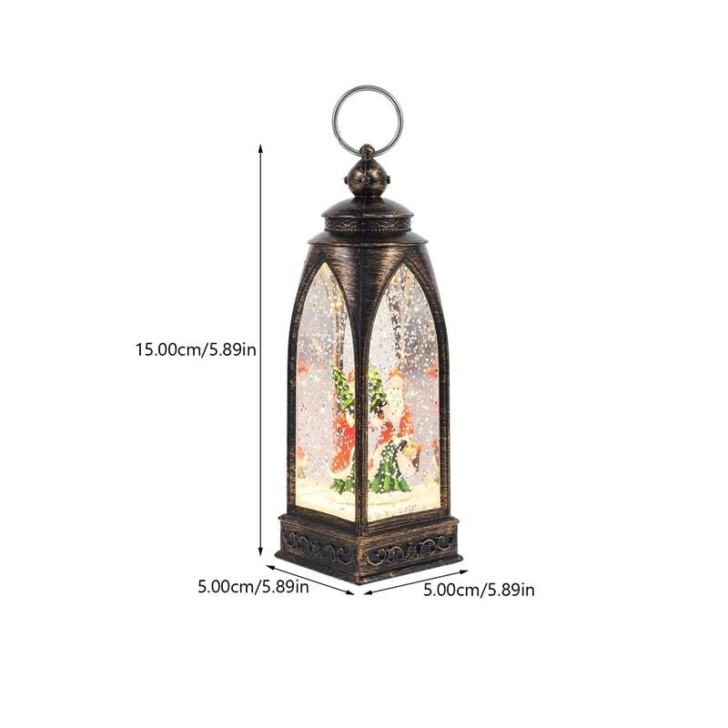 Christmas Snow Globe Lantern Blackbrdstore