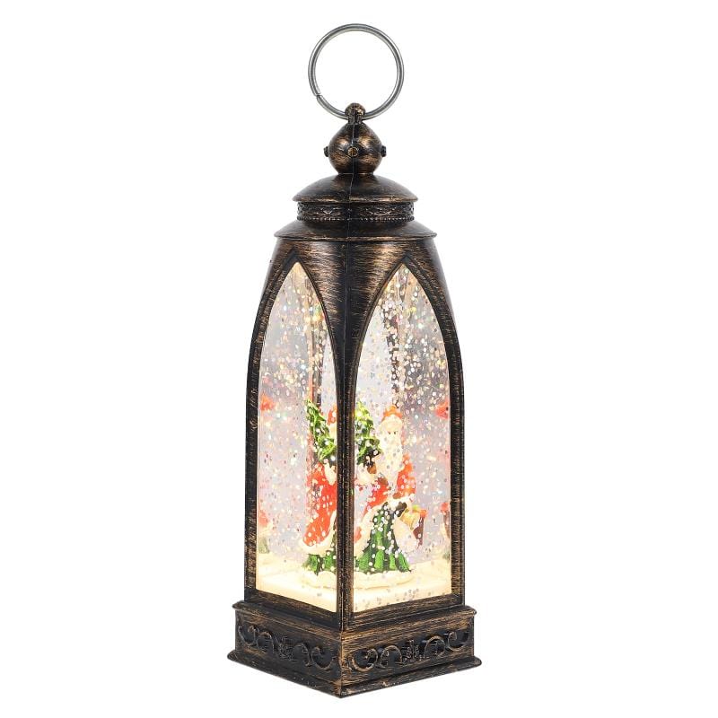 Christmas Snow Globe Lantern Blackbrdstore