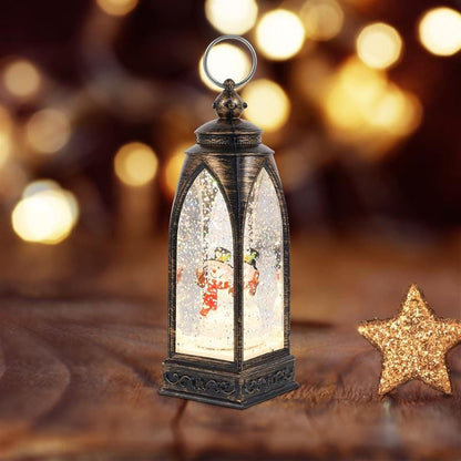 Christmas Snow Globe Lantern Blackbrdstore