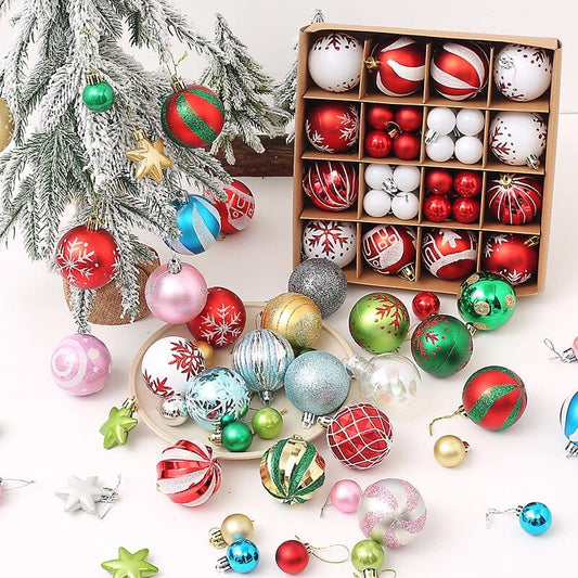 Christmas Tree Balls Set Blackbrdstore