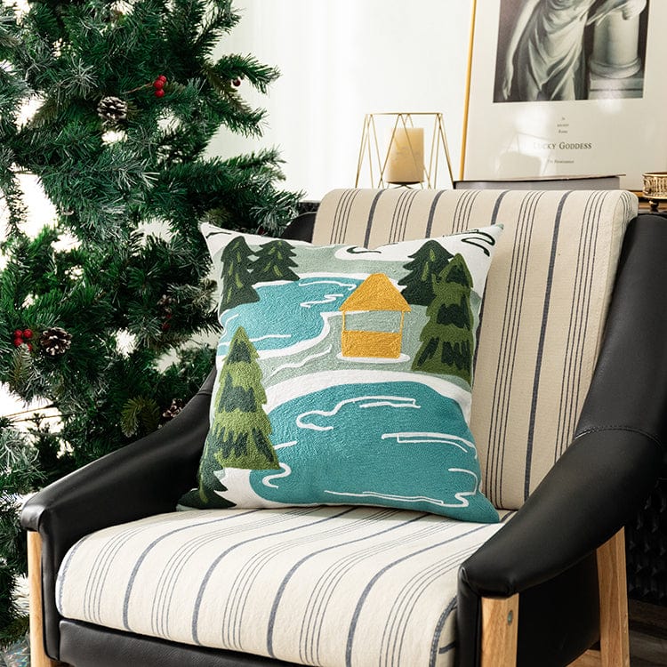 Christmas Tree Cushion Cover Blackbrdstore