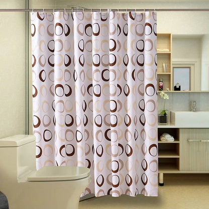 Circles Shower Curtain Blackbrdstore