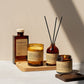 Classic Brown Reed Diffuser & Scented Candle Gift Set Blackbrdstore