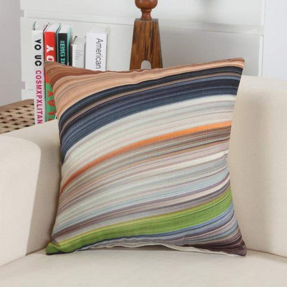 Colorful Lines Cushion Covers Blackbrdstore