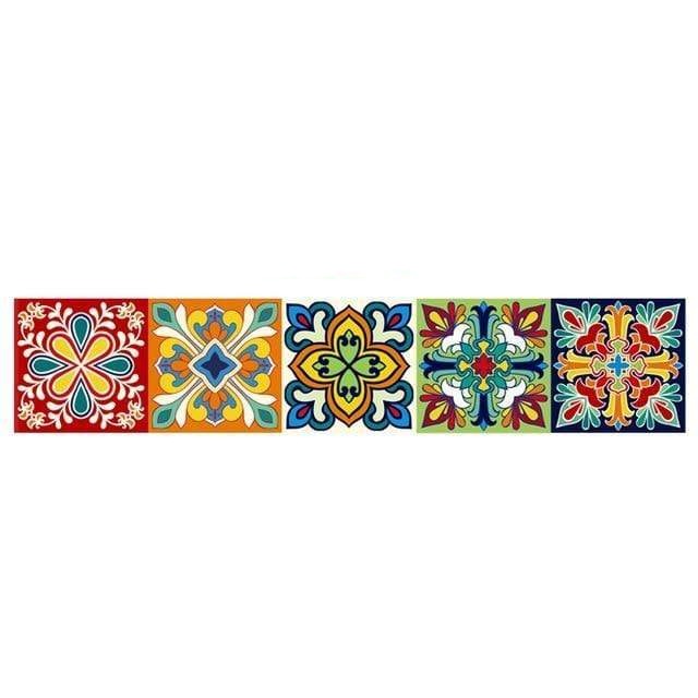 Colorful Mandala Pattern Wall Mural Blackbrdstore