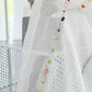 Colorful Stereoscopic Embroidered Sheer Curtain Blackbrdstore