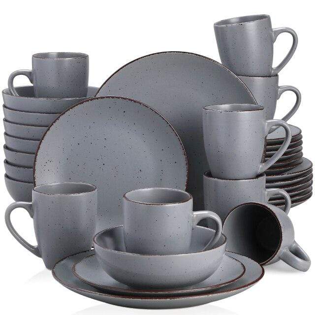 Colt Grey Stoneware Tableware Set Blackbrdstore