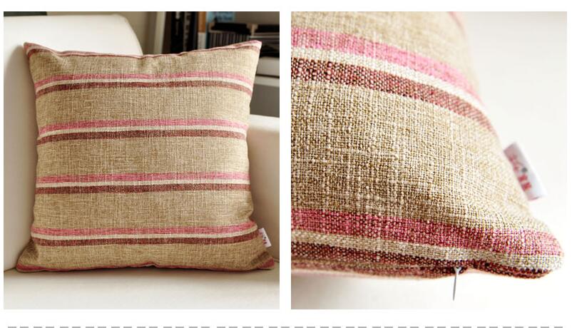 Country Lattice Stripes Cushion Covers Blackbrdstore