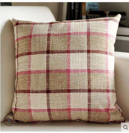 Country Lattice Stripes Cushion Covers Blackbrdstore