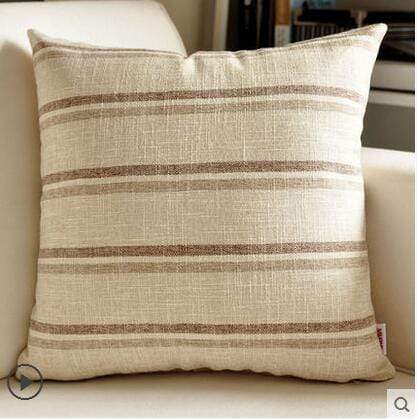 Country Lattice Stripes Cushion Covers Blackbrdstore
