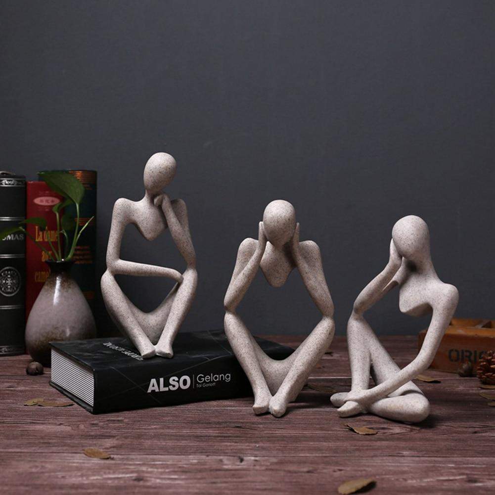 Creative Abstract Miniature Figurines Blackbrdstore