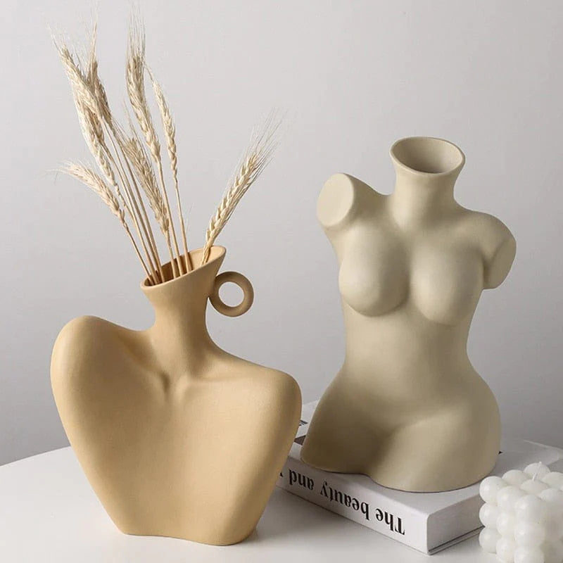 Creative Woman Body Vase Blackbrdstore