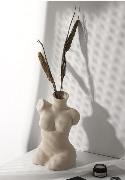 Creative Woman Body Vase Blackbrdstore